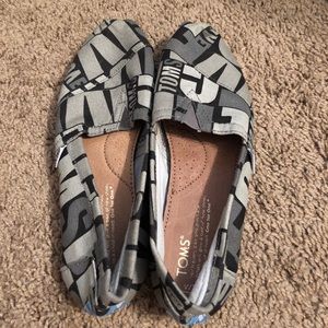 Toms love black and grey